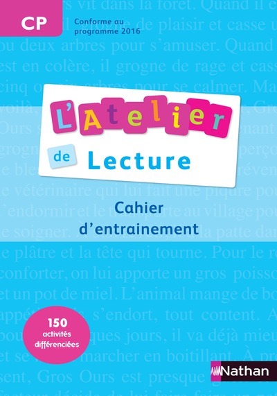 L’Atelier de Lecture – cahier entrainement – CP