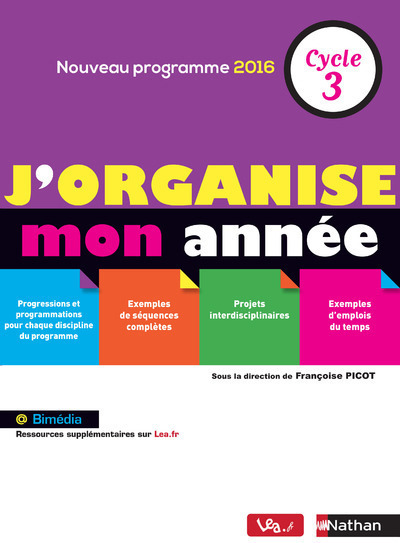J’organise mon année – Cycle 3