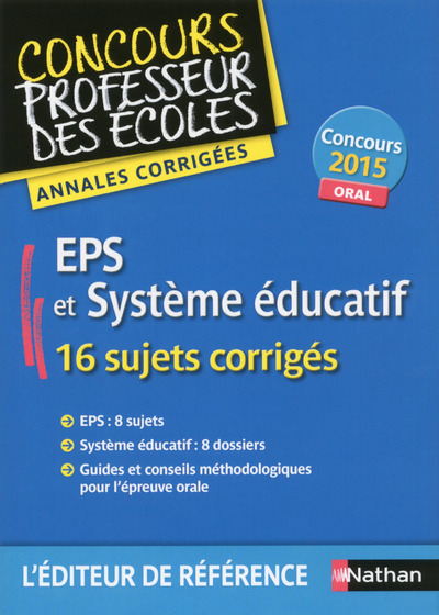 EPS et système éducatif – Annales corrigées 2015