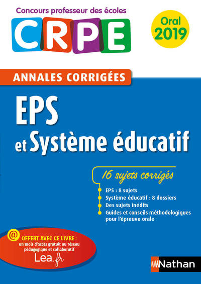 Annales EPS & Système éducatif – Oral
