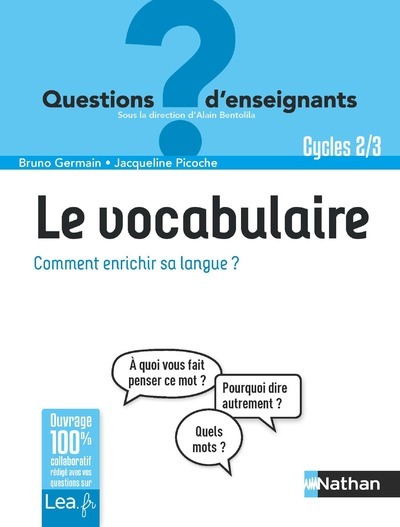 Le vocabulaire, comment enrichir sa langue ? – Cycles 2 & 3