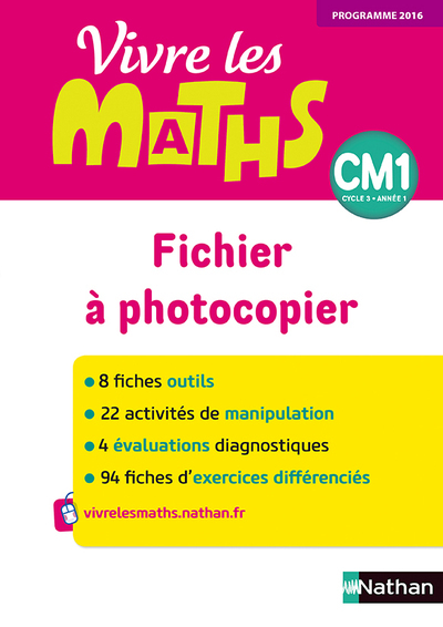 Vivre les maths – Fichier à photocopier CM1 – 2017