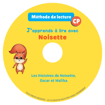 J’apprends à lire avec Noisette – Les 60 histoires de Noisette, Oscar et Malika – CD audio CP 2018