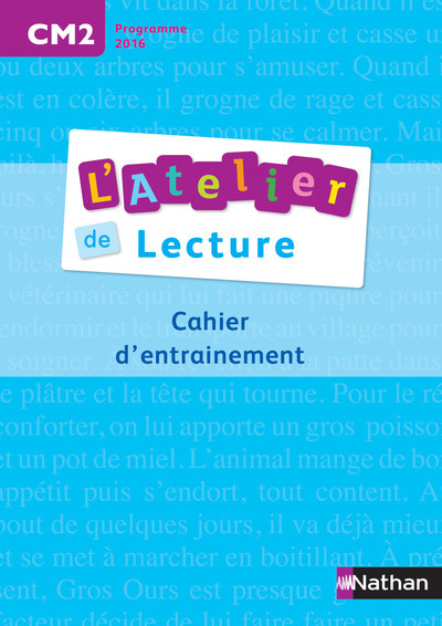 L’Atelier de lecture – Cahier d’entrainement – CM2