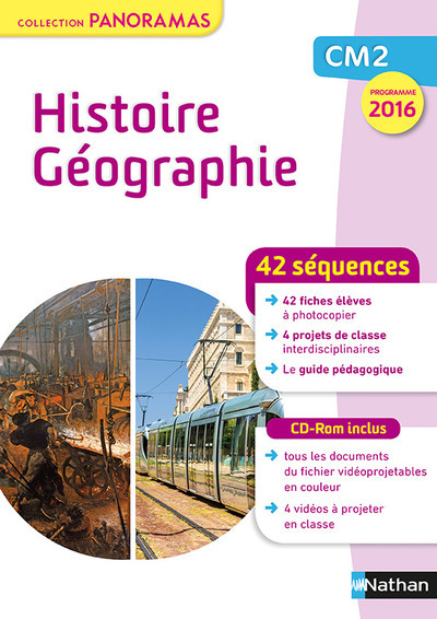 Histoire Géographie CM2 fichier + CD – Collection Panoramas 2017 – Programme 2016