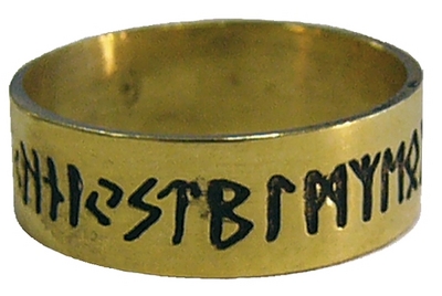 Bague Runique – dorée – taille 56