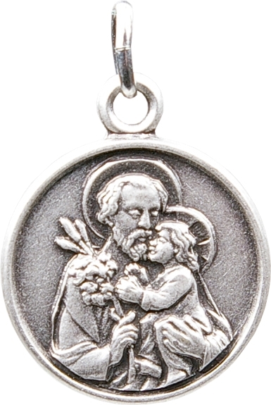 Médaille Saint Joseph argentée