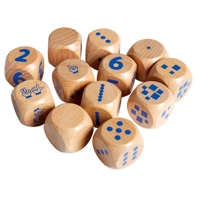 Dés de 1 à 6 – Lot de 12