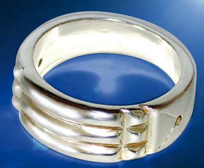 Bague Égyptienne – plaqué argent –  taille 54
