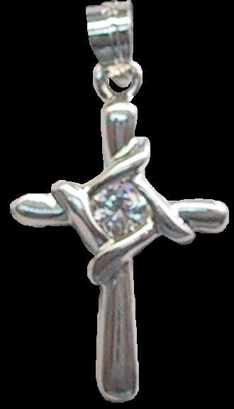 Croix Argent et Zirconium