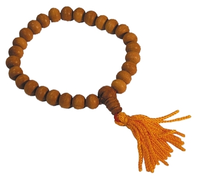 Mala prosternation santal blanc – 8 mm