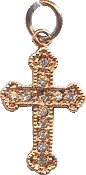 Croix Latine Or et Zirconium
