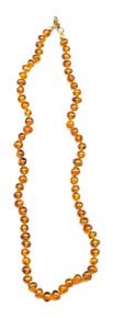 Collier Ambre – boule 4mm
