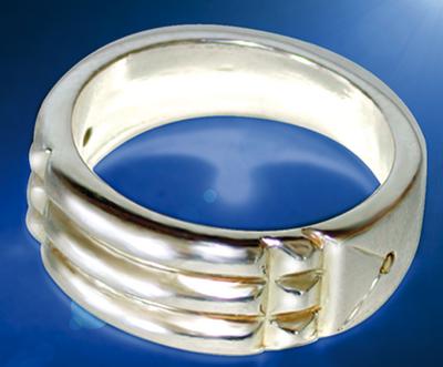 Bague Égyptienne  – plaqué argent –  taille 60