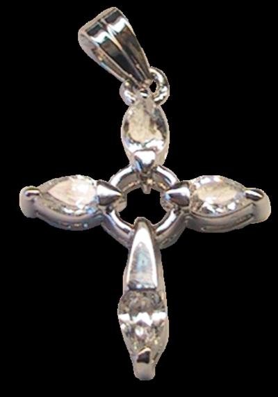 Croix Argent et Zirconium