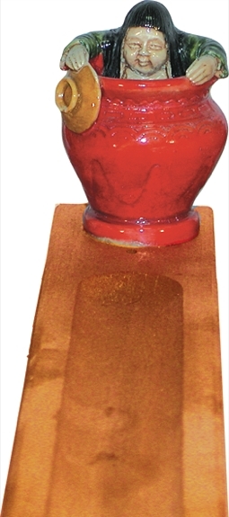 Porte-encens Enfant dans Vase