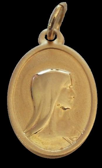 Médaille Or – ovale – Vierge