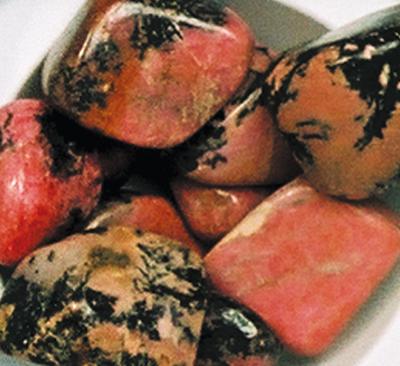 Lot de 10 pierres Petit Modèle : Rhodonite