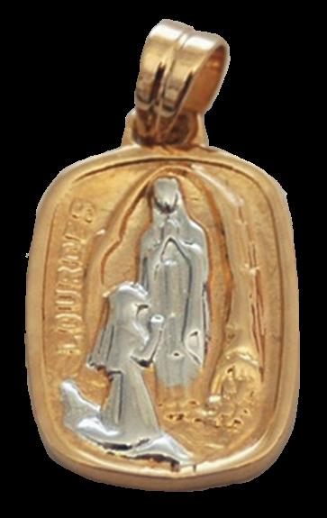 Médaille Or – Notre Dame de Lourde argent