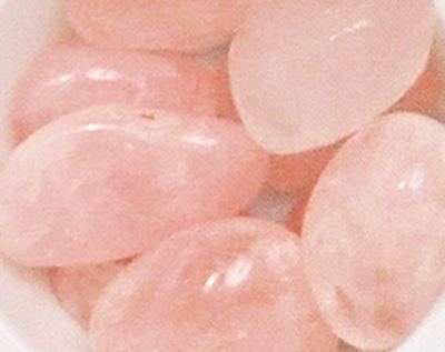 Lot de 10 pierres Petit Modèle : Quartz Rose