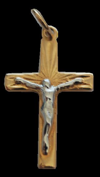 Croix Or – Christ Argent