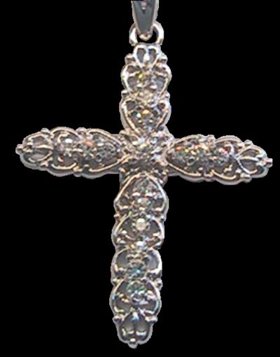 Croix Argent et Zirconium