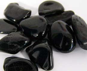 Lot de 10 pierres Petit Modèle : Tourmaline noire