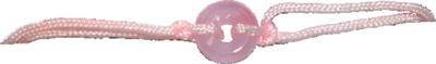 Bracelet cordon rose – Éternité