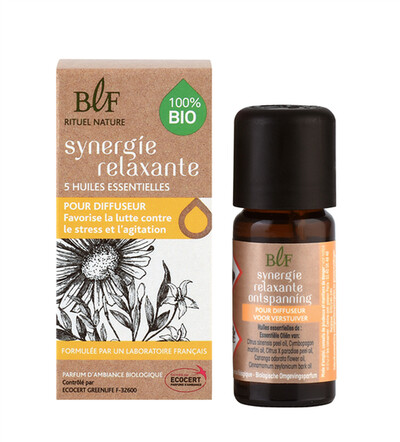 Synergie de 5 Huiles essentielles Bio Relaxante 10 ml