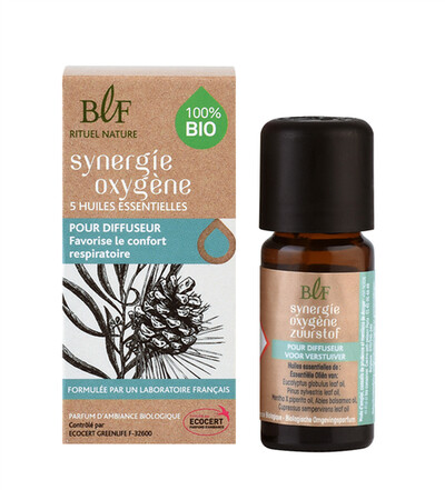 Synergie de 5 Huiles essentielles Bio Oxygène 10 ml