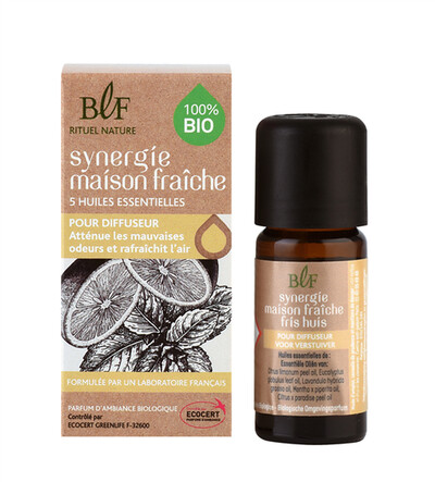 Synergie de 5 Huiles essentielles Bio Maison Fraîche 10 ml