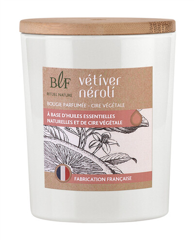 Bougie parfumée en Cire végétale Vétiver Néroli
