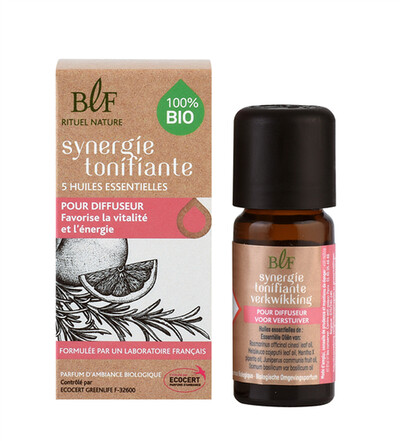 Synergie de 5 Huiles essentielles Bio Tonifiante 10 ml