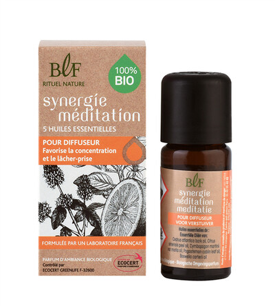 Synergie de 5 Huiles essentielles Bio Méditation 10 ml