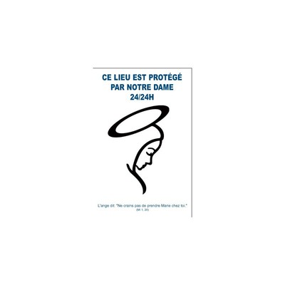 Plaque de protection mariale