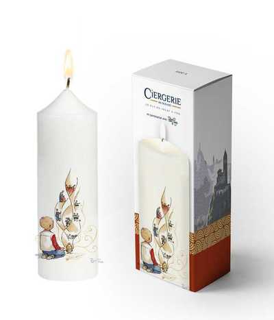 Cierge blanc – Prière Encens