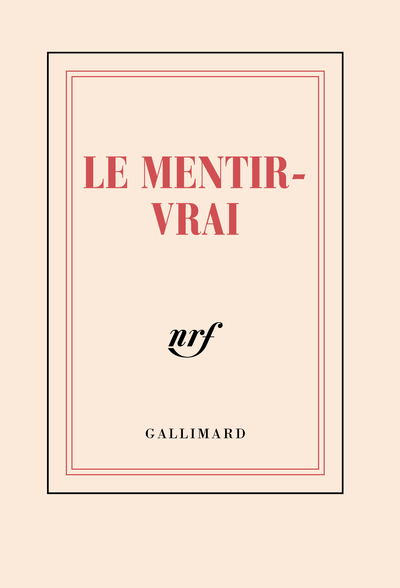 Carnet poche “Le mentir-vrai” (papeterie)
