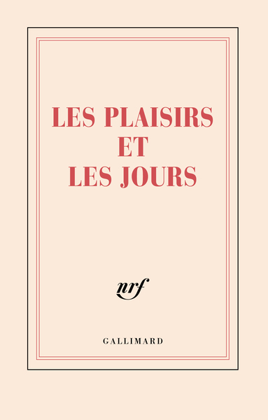 Carnet “Les Plaisirs et les Jours” (papeterie)