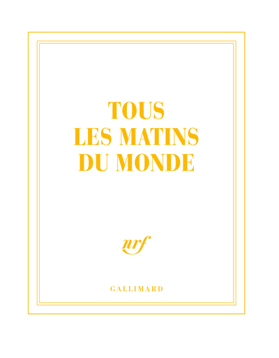 Carnet carré “Tous les matins du monde” (papeterie)