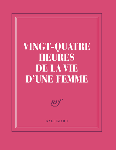 Carnet carré “Vingt-quatre heures de la vie d’une femme” (papeterie)