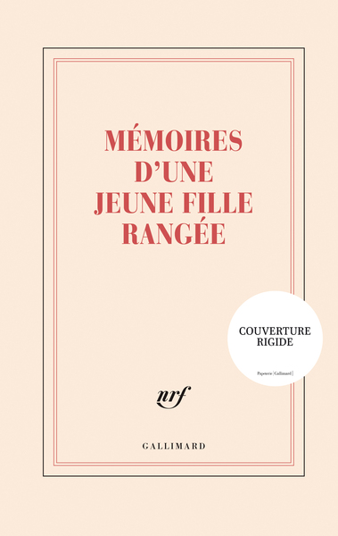 Grand carnet “Mémoires d’une jeune fille rangée” (papeterie)