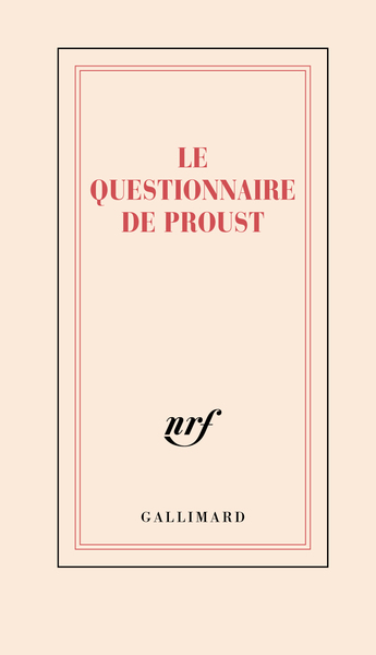 Carnet “Le questionnaire de Proust” (papeterie)