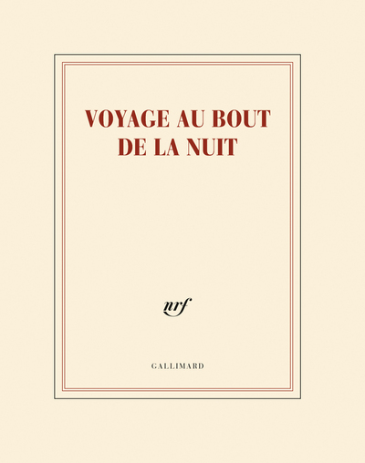 Cahier “Voyage au bout de la nuit” (papeterie)