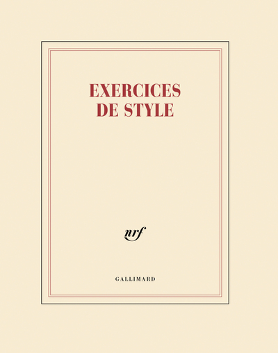 Cahier “Exercices de style” (papeterie)