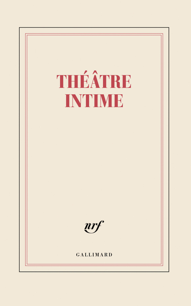 Grand carnet “Théâtre intime” (papeterie)