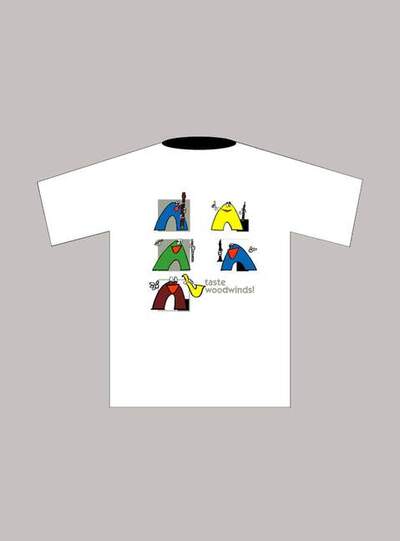 T-Shirt “Woodwinds” (M), white