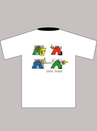 Children’s T-shirt “Brass” (L), white