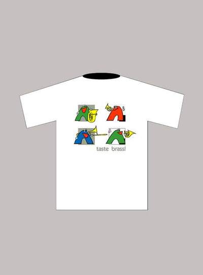 T-Shirt “Brass” (XL), white