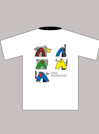 Children’s T-shirt “Woodwinds” (L), white