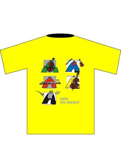 Children’s T-shirt “Classics” (S), yellow